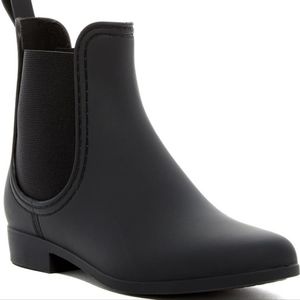 Jeffrey Campbell Black Chelsea Black Rain Boots